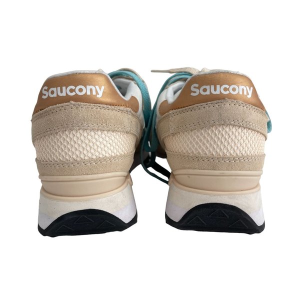 Saucony Shadow Original Women's Sneaker Tan/Turquoise, S1108-839, Size 11 NWOB - Picture 3 of 10